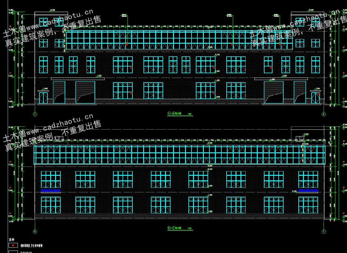 4678平3层框架结构镇中药材趁鲜加工建设项目-生产车间厂房｜框架结构结构CAD施工图｜土木工程毕设全套图纸下载