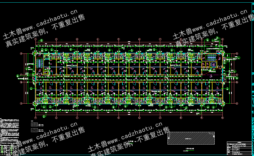 8088平6层框架结构基础设施建设项目-倒班宿舍+装配式|框架结构结构CAD施工图|土木工程毕设全套图纸下载