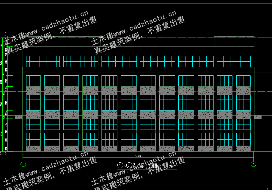 10729平4层框架结构工业园区标准化厂房工程-3号厂房|框架结构结构CAD施工图|土木工程毕设全套图纸下载
