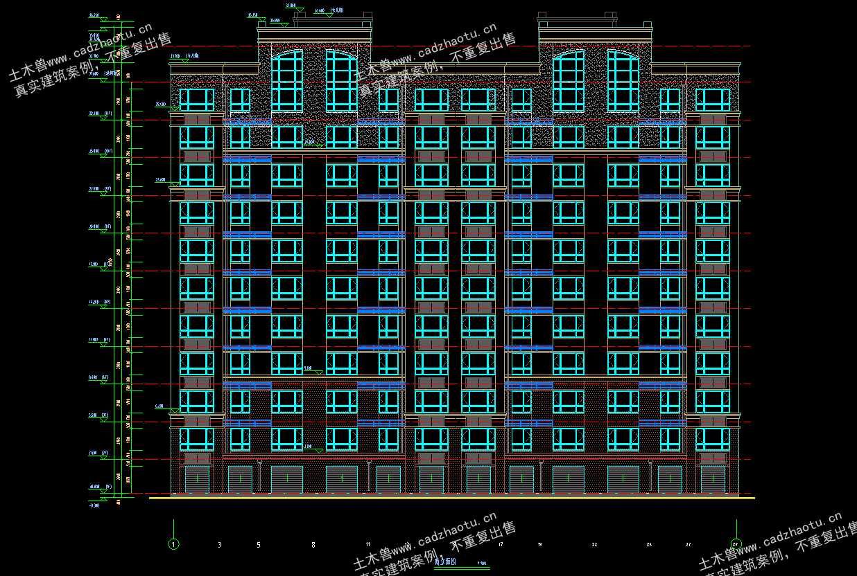5521平11层剪力墙结构某小区-6#住宅楼｜剪力墙结构结构CAD施工图｜土木工程毕设全套图纸下载