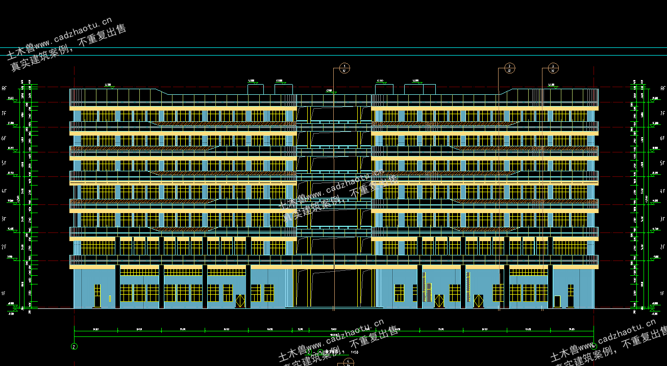 70993平7层框架结构工业园标准厂房二期-生产厂房