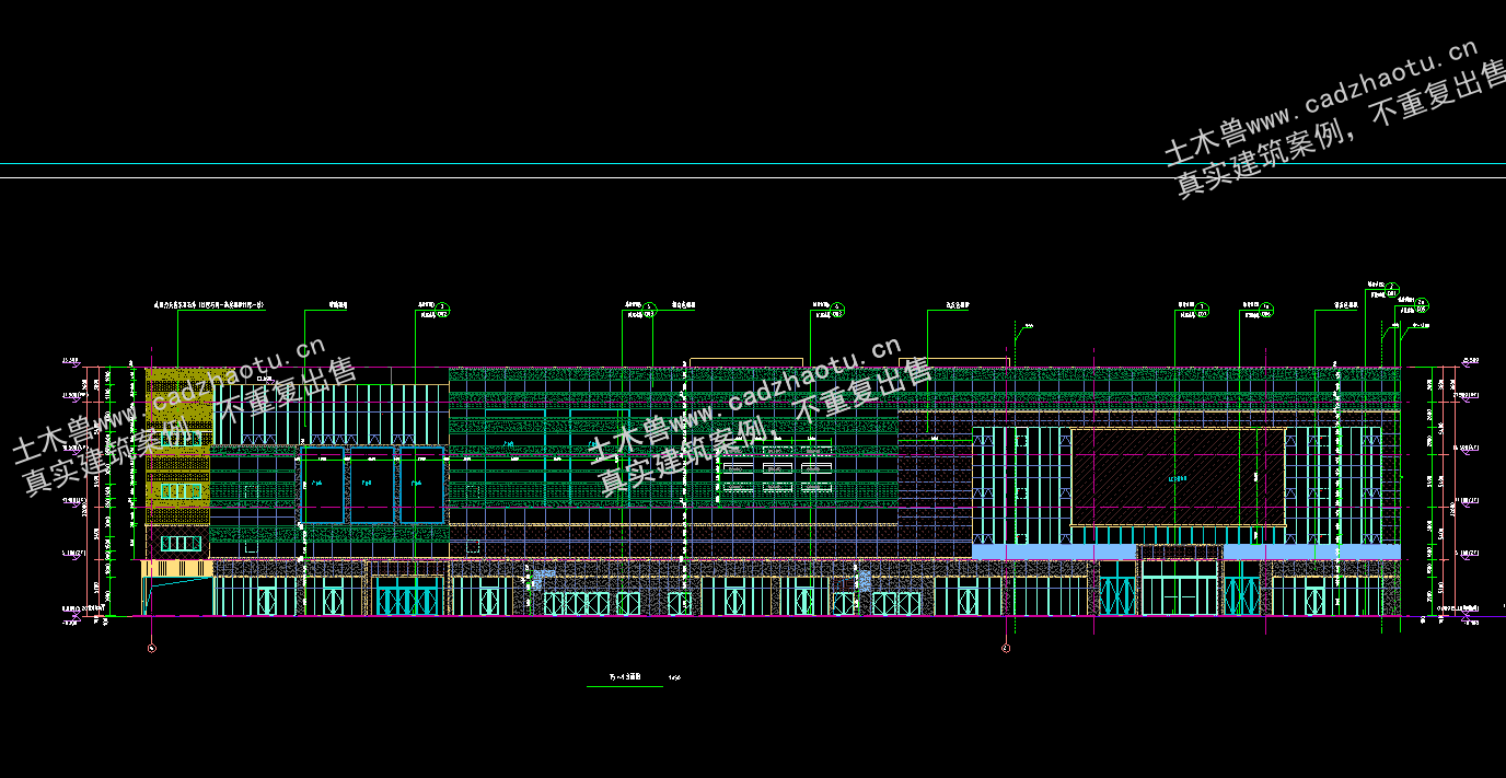 38021平4层框架结构某商业-综合楼|框架结构结构CAD施工图|土木工程毕设全套图纸下载