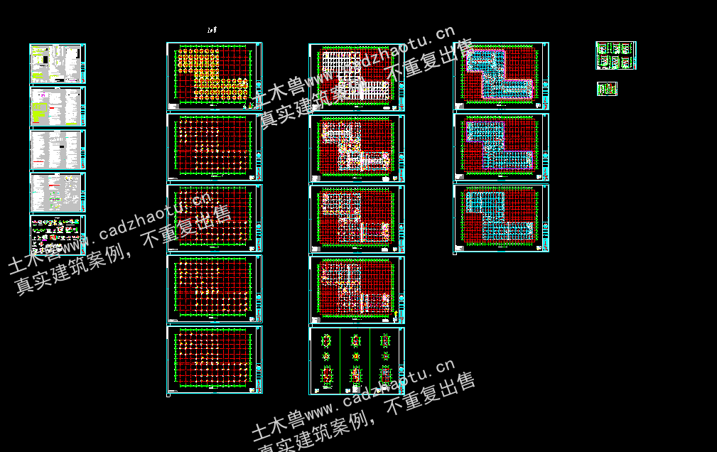 12219平3层框架结构县农产品批发市场-2#商业综合楼|框架结构结构CAD施工图|土木工程毕设全套图纸下载