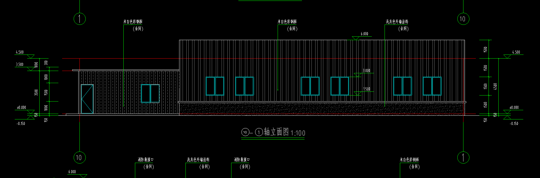 824平1层门式钢架824某食用菌产业园党建联建共富综合体-临时厂房 建筑CAD施工图纸